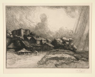 Gården av av Alphonse Legros