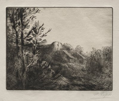 Valoux-gården av Alphonse Legros