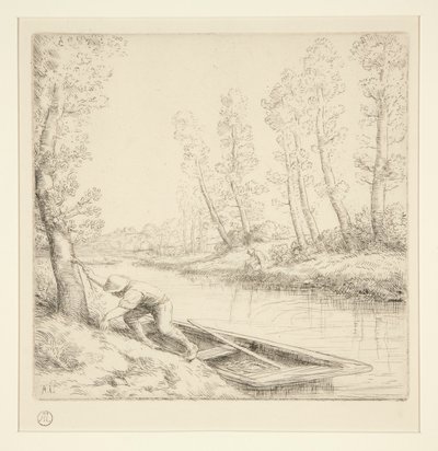 Morgon på floden av Alphonse Legros