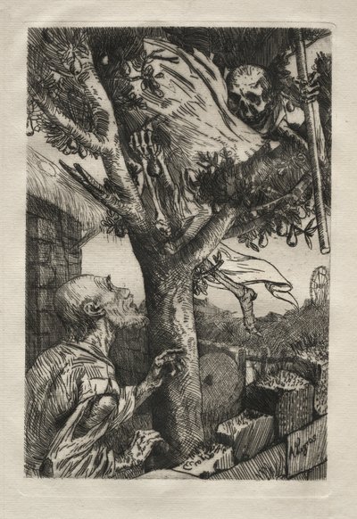 Död i päronträdet. av Alphonse Legros