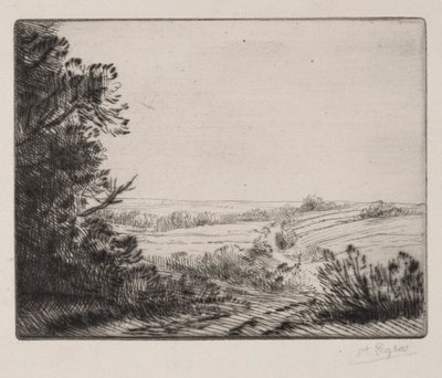 Landskap. av Alphonse Legros