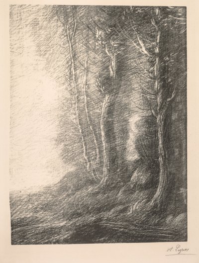 Landskap Paysage. av Alphonse Legros