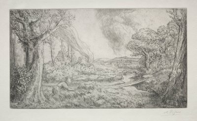 Landskap Landskap. av Alphonse Legros