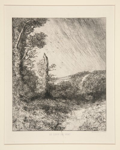 Le Coup de Vent (vindbyen) av Alphonse Legros