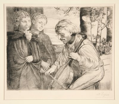 Violspelaren av Alphonse Legros