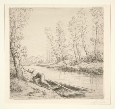 Morgon på floden av Alphonse Legros