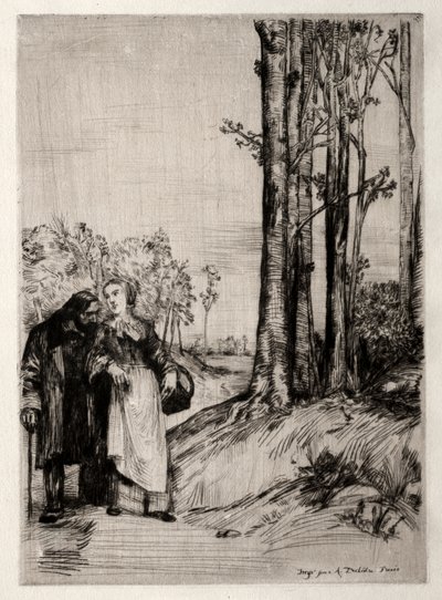 Konvalescentens promenad av Alphonse Legros