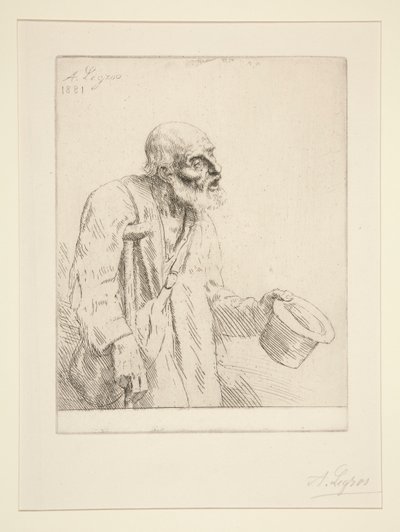 Tiggaren (tiggaren) av Alphonse Legros