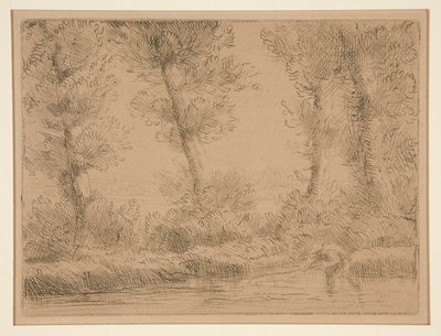 Les Bords de la Liane (Lians stränder) av Alphonse Legros