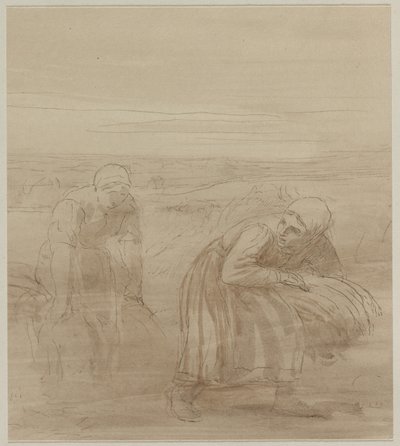 The Gleaners, 1800-talet. av Alphonse Legros