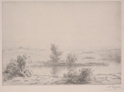 Träskarna (etsning) av Alphonse Legros