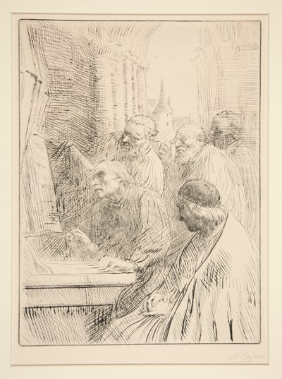Munkarna vid L av Alphonse Legros