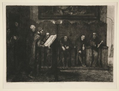 Les chantres espagnols, eller Le lutrin (De spanska kantorerna eller talarstolen) av Alphonse Legros