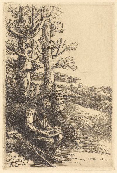Little Beggar (Den lille tiggaren) av Alphonse Legros