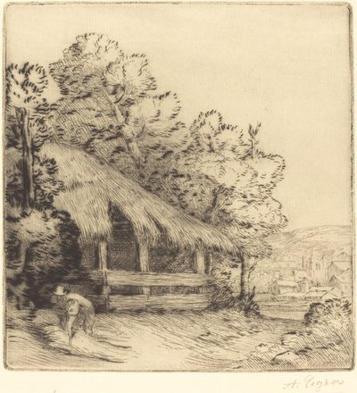 Little Shelter (Le petit hangar) av Alphonse Legros