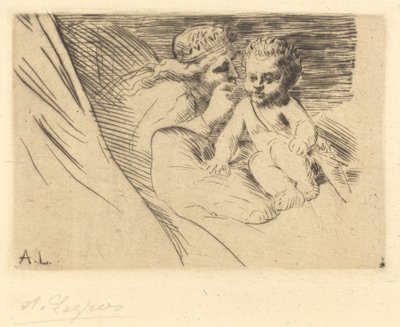 Mab och Cupid Mab et Cupidon. av Alphonse Legros