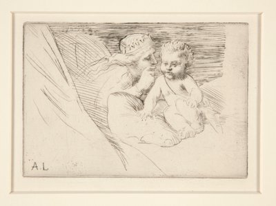 Mab et Cupidon (Mab och Cupid) av Alphonse Legros