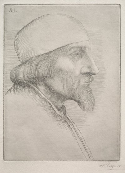 Man i kalot. av Alphonse Legros
