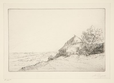 Hut on the Hill av Alphonse Legros