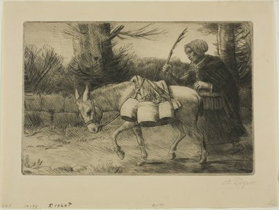 Mjölkerska av Alphonse Legros