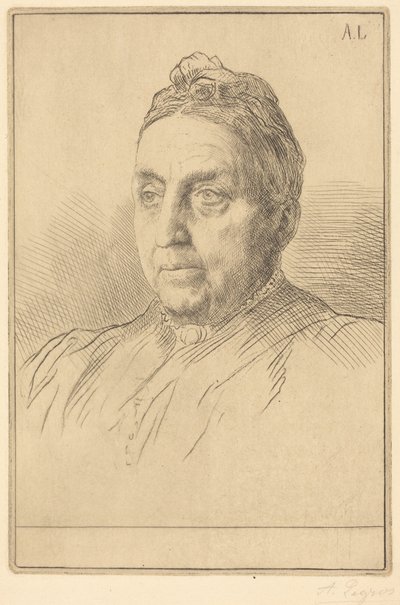 Fru Kemp, fjärde bilden. av Alphonse Legros