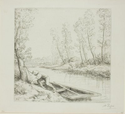 Morgon på floden av Alphonse Legros