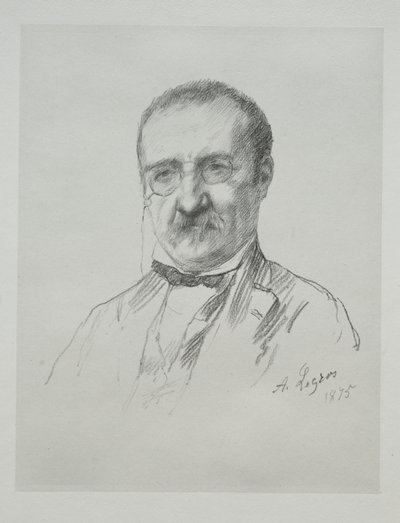 Herr Champfleury, 1875. av Alphonse Legros