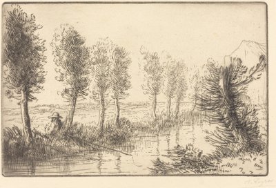 Nära Mill Pres du moulin. av Alphonse Legros