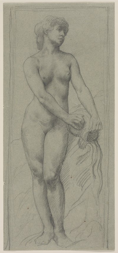 Naken kvinna av Alphonse Legros