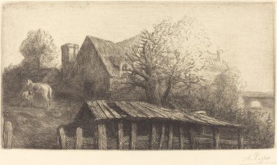 Gamla värdshuset av Alphonse Legros