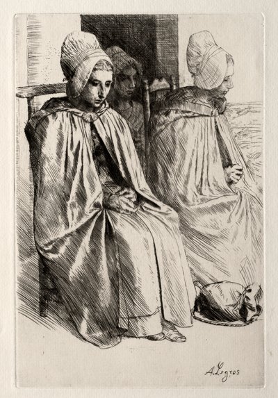 Bondekvinna i kvarteret Boulogne av Alphonse Legros