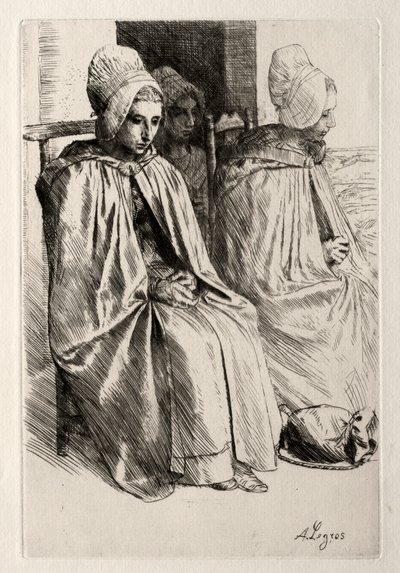 Bondekvinna i kvarteret Boulogne. av Alphonse Legros