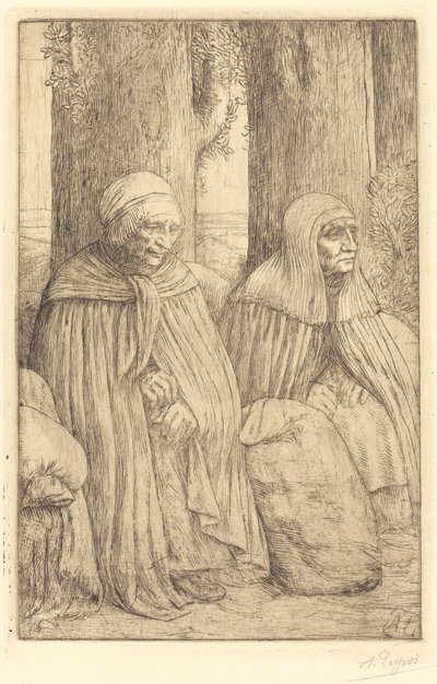 Bönder (bönder) av Alphonse Legros