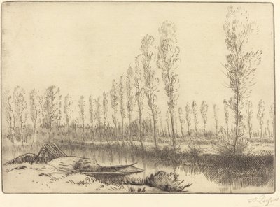 Poplar nära Amiens av Alphonse Legros