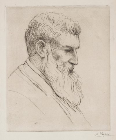 Porträtt av Craibe Angus av Alphonse Legros
