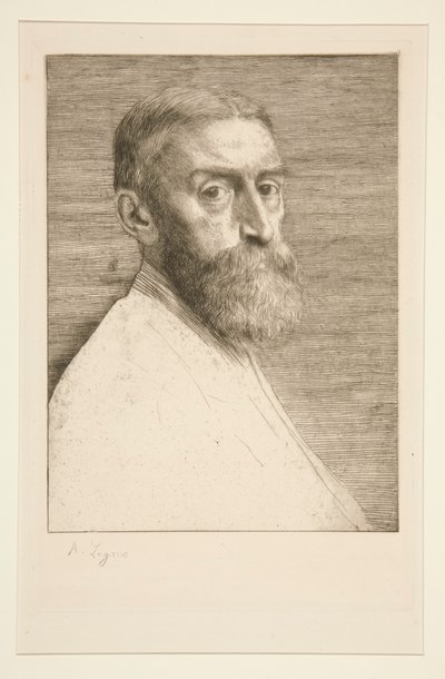 Porträtt av E.J. Poynter, Esq. av Alphonse Legros