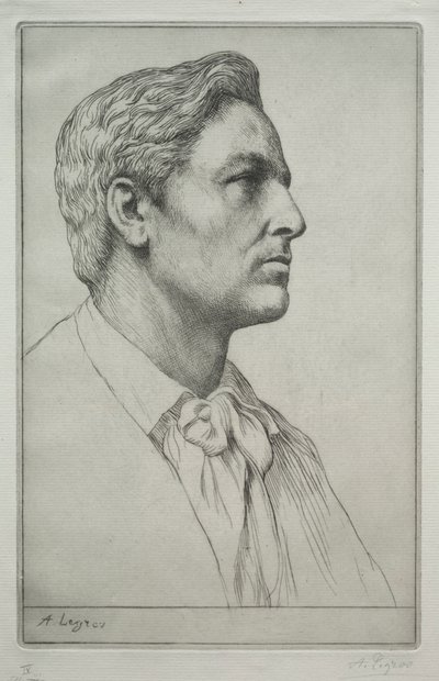 Porträtt av Sir Charles Holroyd. av Alphonse Legros