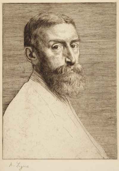 Porträtt av Sir Edward Poynter av Alphonse Legros
