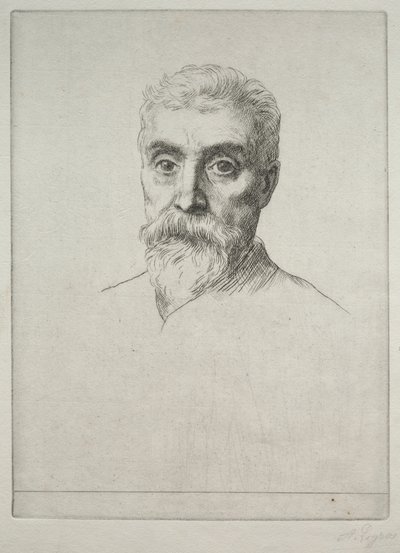 Porträtt av Sir Hiram S. Maxim av Alphonse Legros