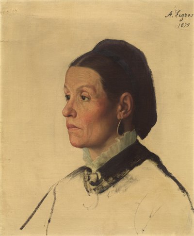 Porträtt av en kvinna av Alphonse Legros