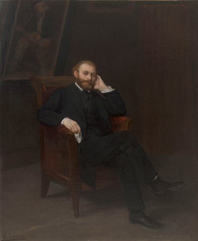 Porträtt av konstnären Édouard Manet 1832-1883, 1863. av Alphonse Legros