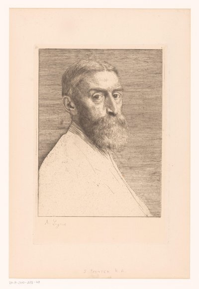 Porträtt av Edward Poynter av Alphonse Legros
