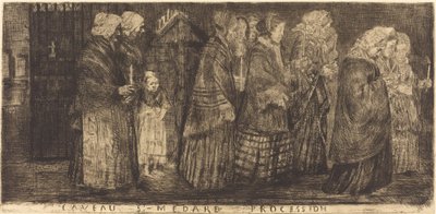 Procession i graven av Saint Médard Procession i valven av St.-Medard, 1859. av Alphonse Legros