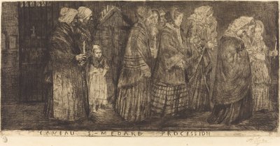 Procession i graven av Saint Medard Procession i valven av St. Medard, 1859. av Alphonse Legros