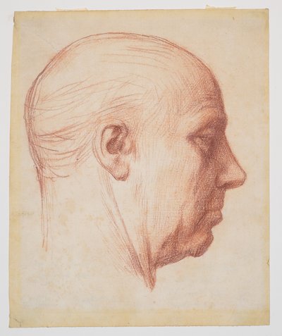 En mans profil av Alphonse Legros