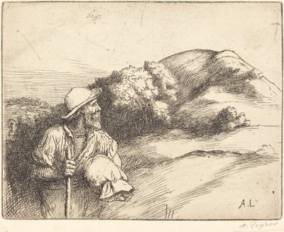 Återvända från fälten (Le retour des champs) av Alphonse Legros