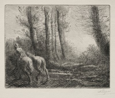 Återvänder från Tilling the Land. av Alphonse Legros