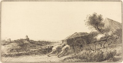Återvänder med höet (Rentrant le foin) av Alphonse Legros