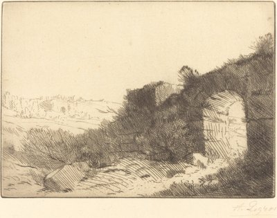 Romersk ruin (Ruine romaine) av Alphonse Legros