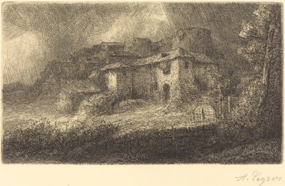 Ruinerna av ett slott Ruinerna av slottet. av Alphonse Legros